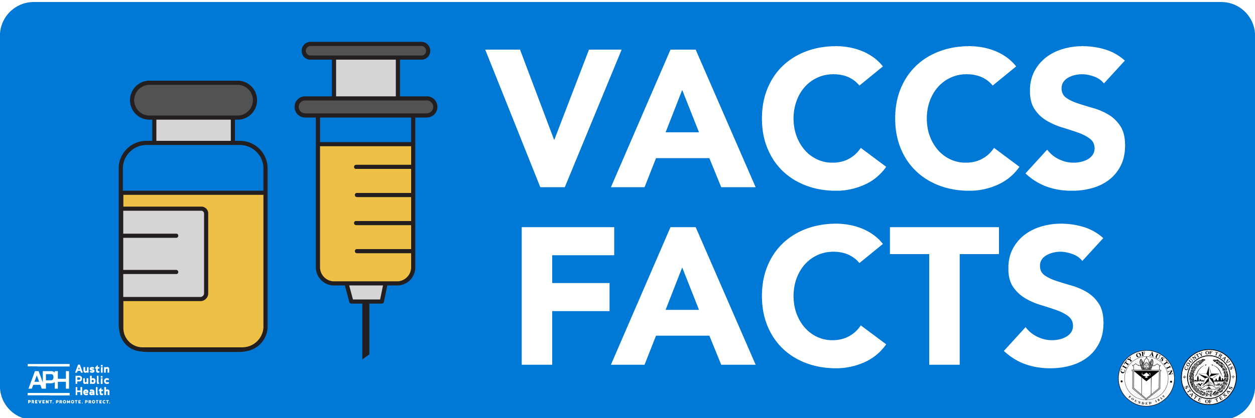 Vaccs Facts text with a vaccine syringe image