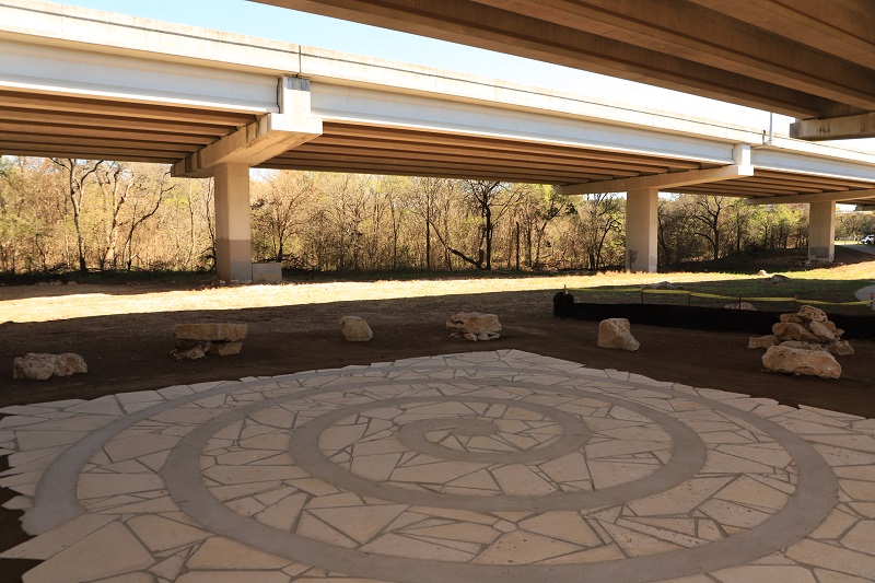 The Whirlpool Patio at the Violet Crown Trail. A new gathering space on the Violet Crown Trail.