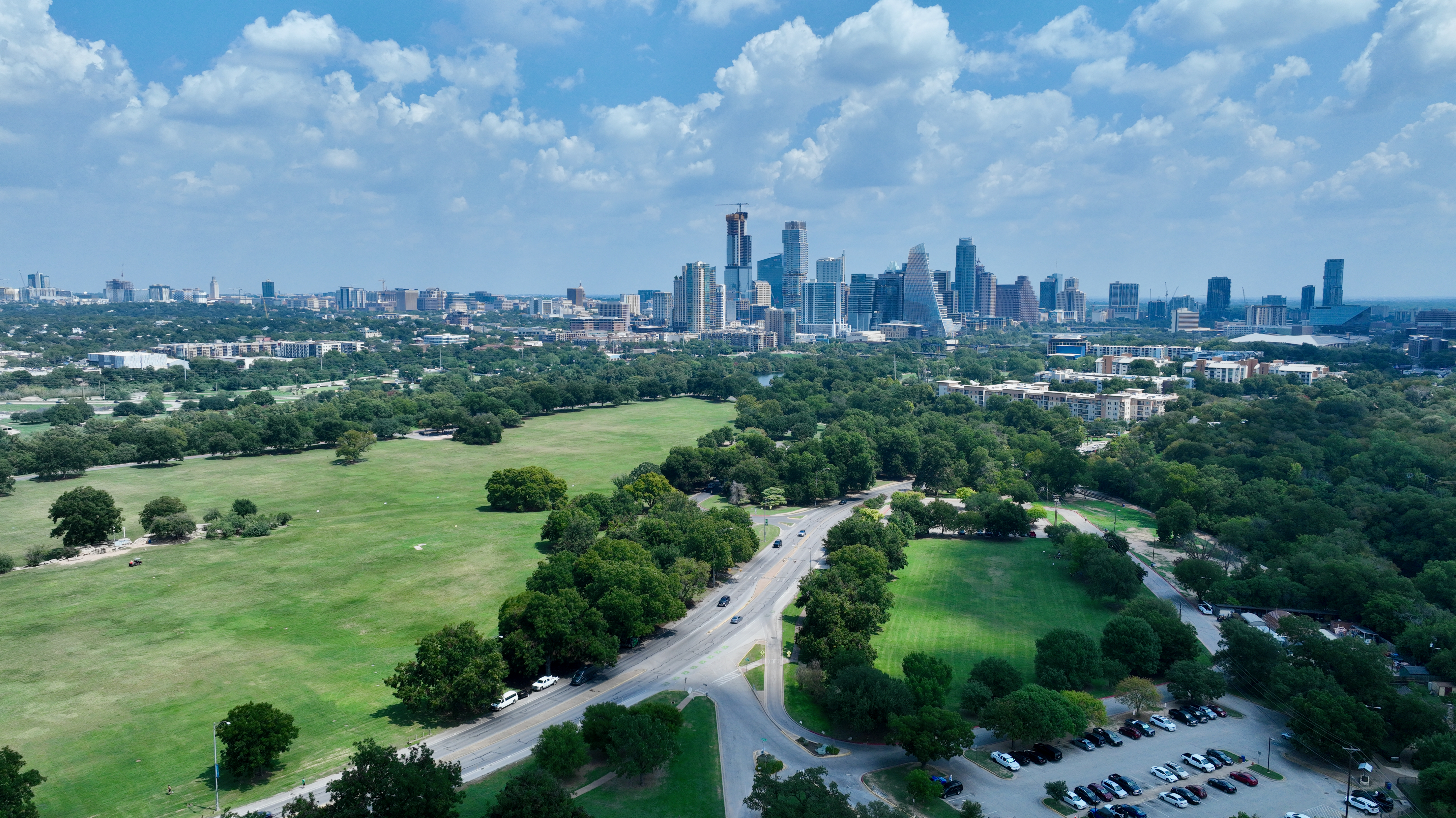 Aerial View of Zilker Park