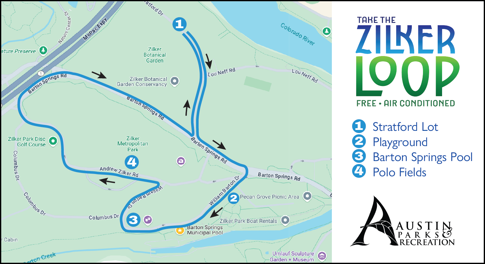 Zilker Loop map