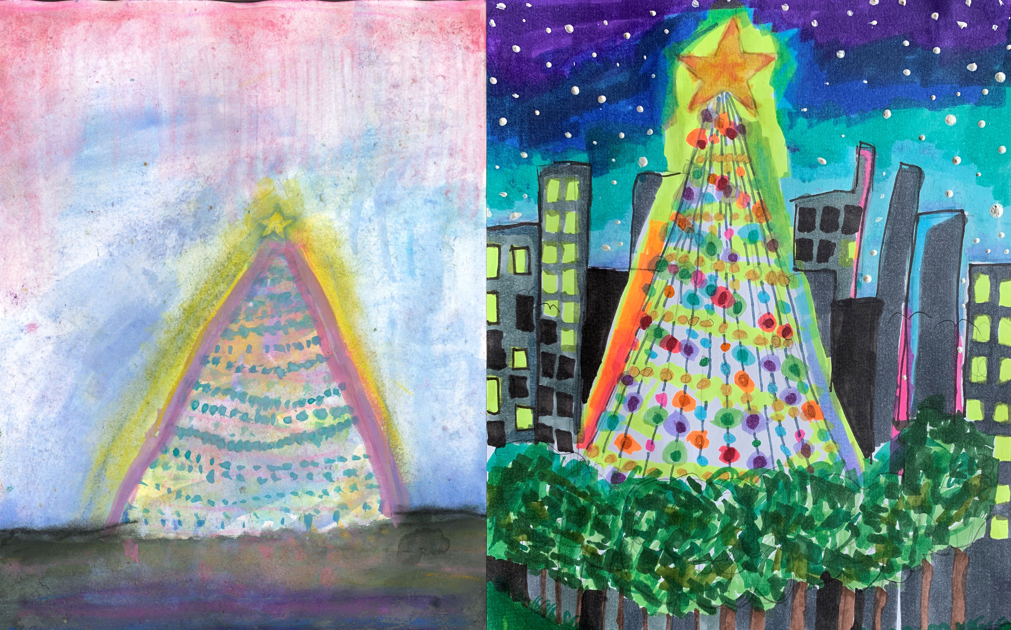 Zilker Holiday Tree Art Contest 1st Place Winners 2022 Zilker Holiday Tree Art Contest 1st Place Winners 2022