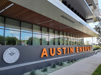 Austin Energy Muller Picture of the outside of Austin Energy in Muller