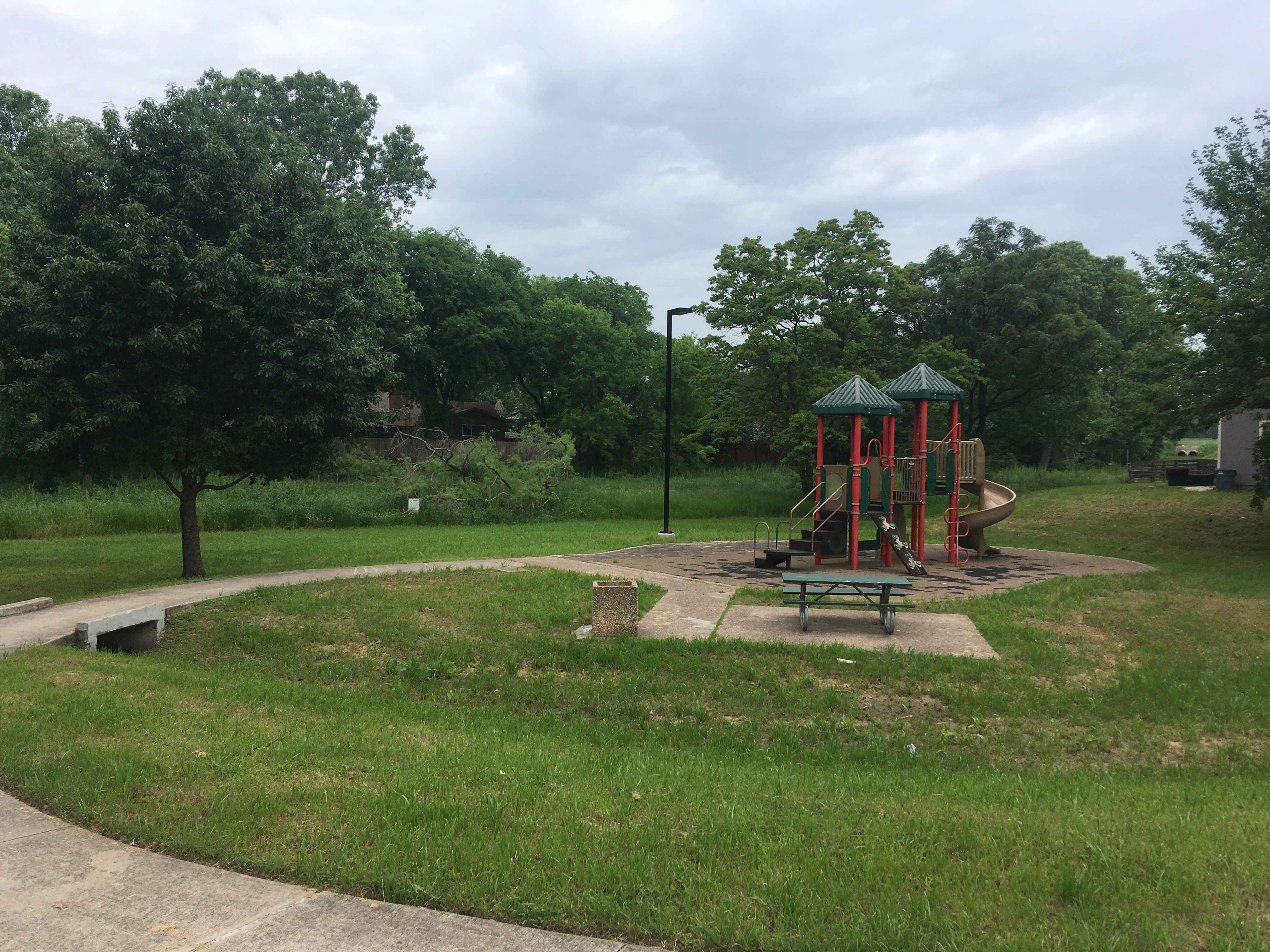 Brownie Park image with playground in background.