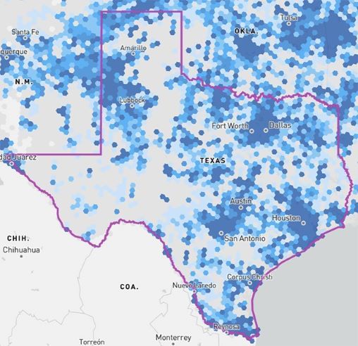 el nuevo Mapa Nacional de Banda Ancha creado por la Comisión Federal de Comunicaciones