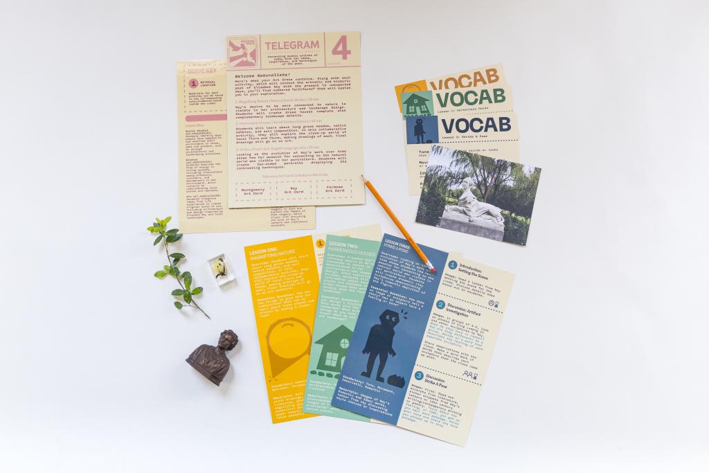 pamphlets and a pencil