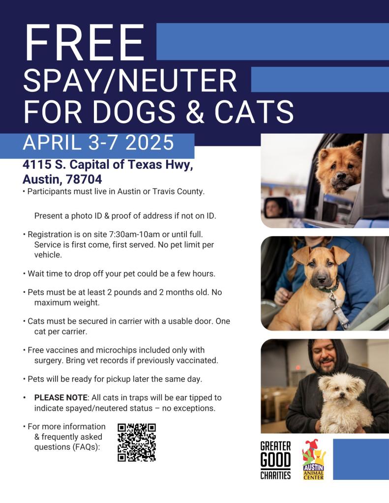FREE Community Spay/Neuter Clinic Clínica Comunitaria GRATUITA de FREE Community Spay/Neuter Clinic Clínica Comunitaria GRATUITA de