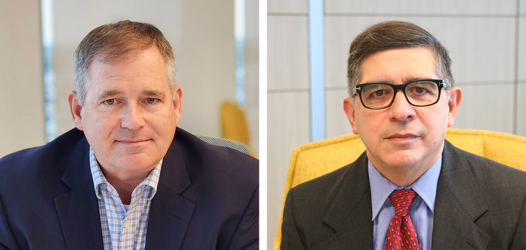 Headshot of Matt McCoy and headshot of Robert Mercado