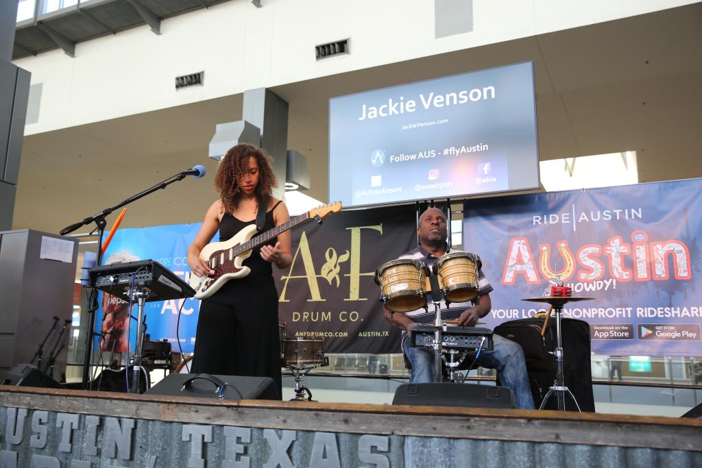 Jackie Venson on stage