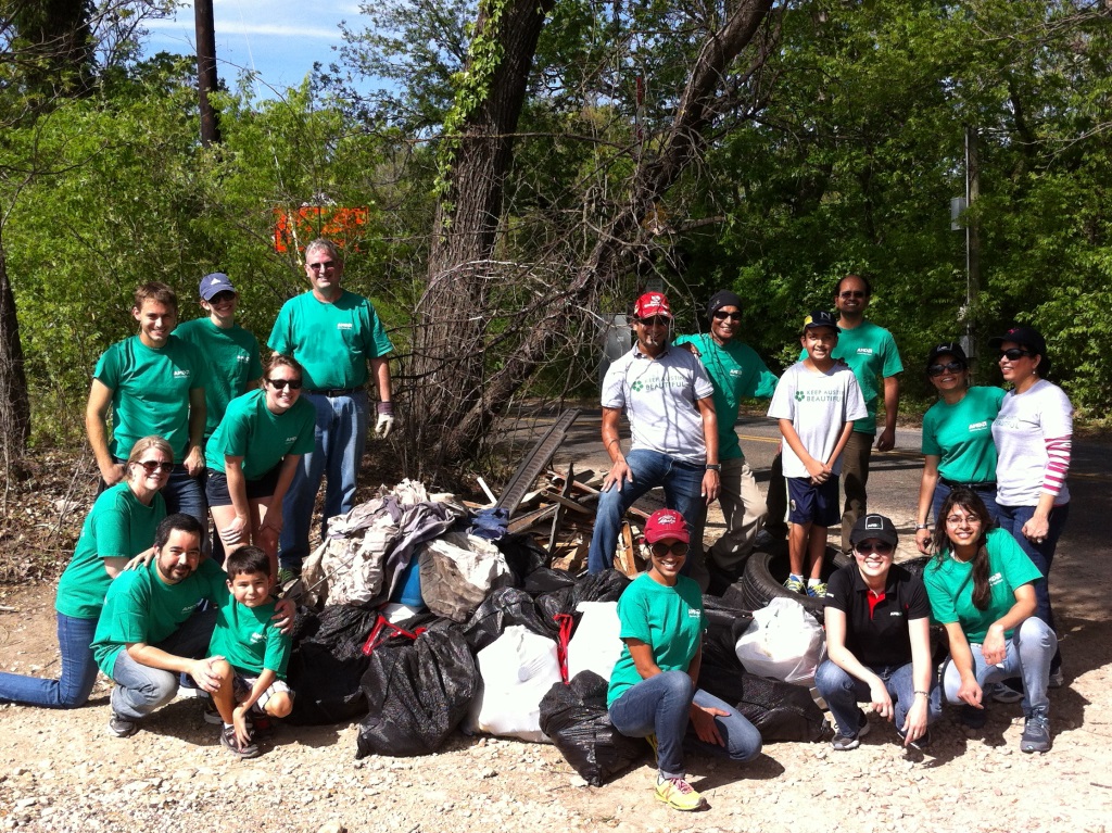 Photo of the AMD Green team