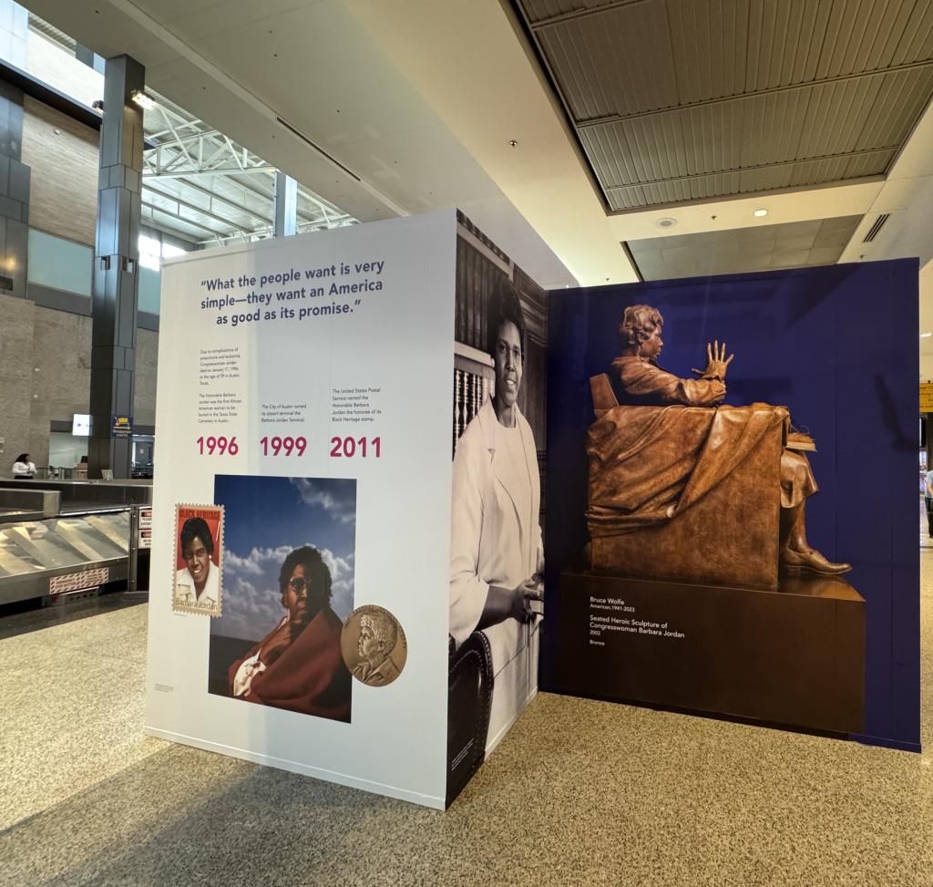 Barbara Jordan educational wall wrap