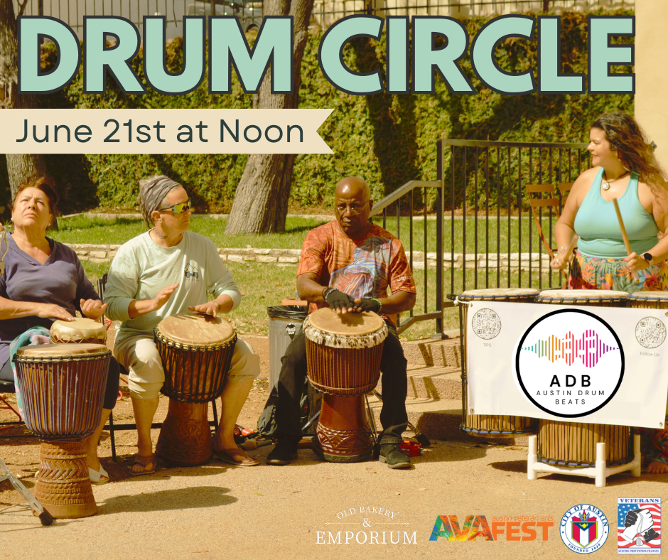 Drum Circle Juen 21st image of 4 people playing bongo drums