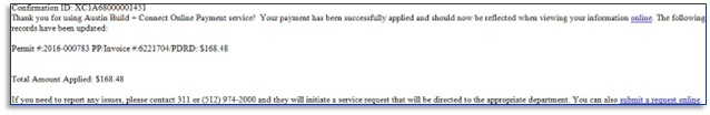 Sample email