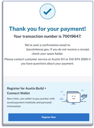 Thank you for your payment example.