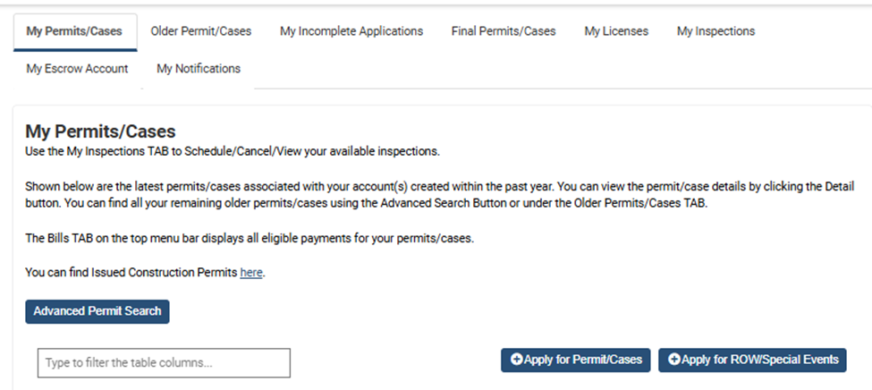 AB+C Portal Navigation Menu