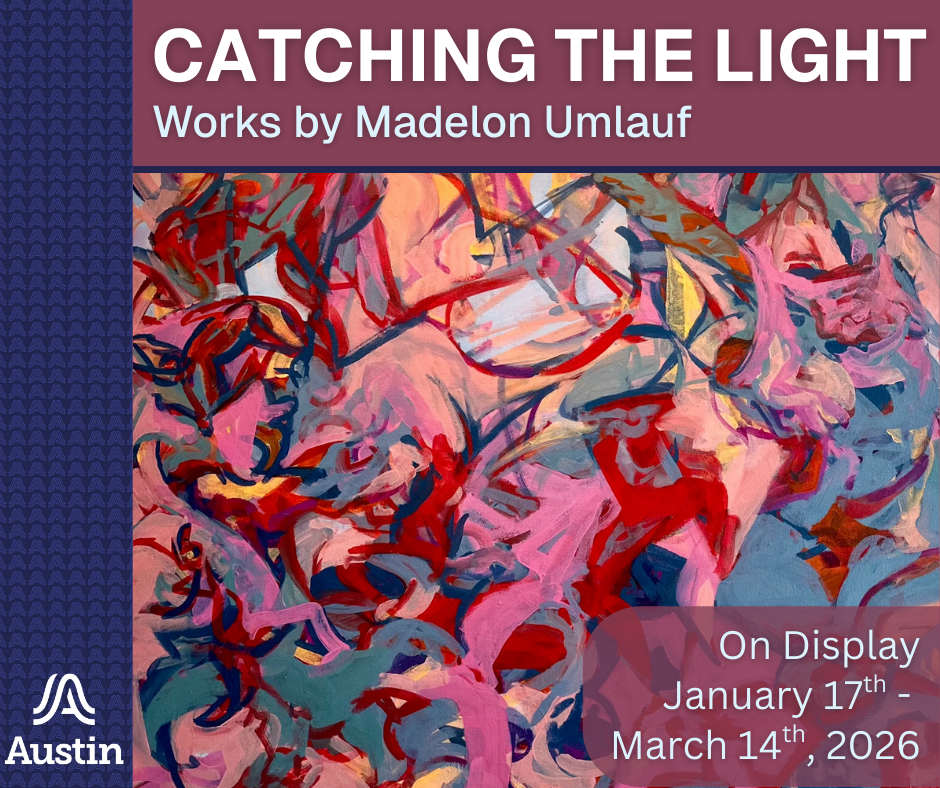 catching the light works by madelon umlauf - photo of blue, red, and pink abstract painting