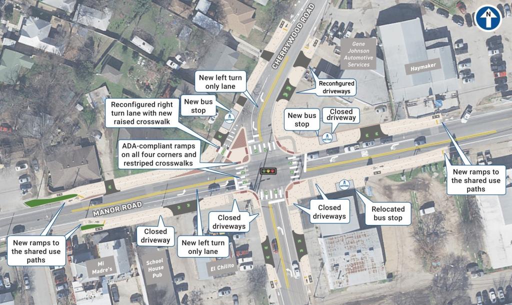 illustrated map of project limits