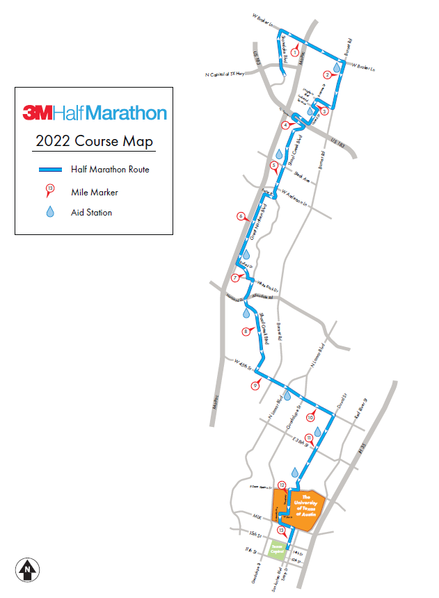 3M Half Marathon Route Map