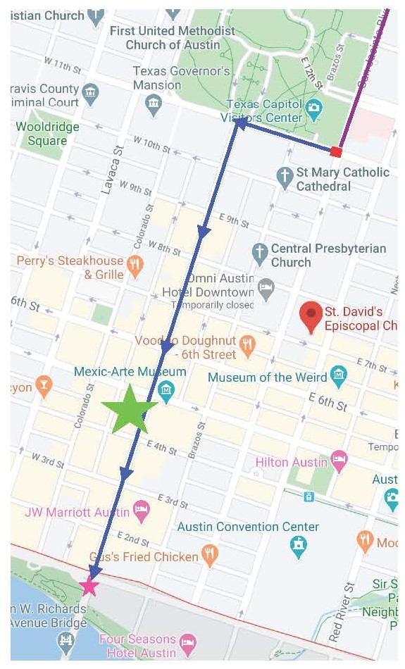Pride Parade Route Map
