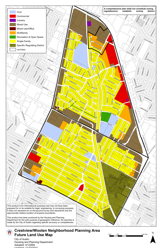 map of the Crestview Neighborhood