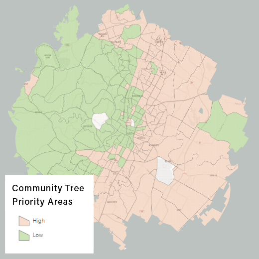 Thumbnail Image of Austin's priority area map. 