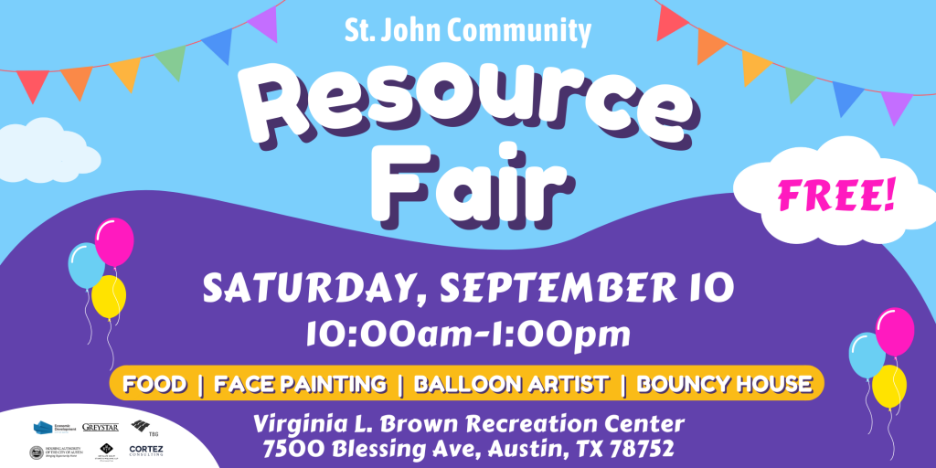 St. John Community Resource Fair on September 10 at the Virginia L. Brown Recreation Center