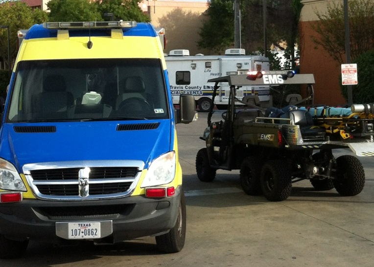 EMS Ambulance and Polaris