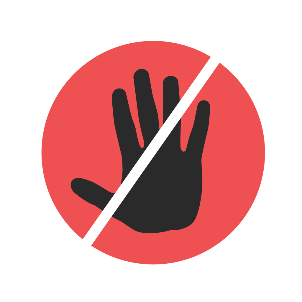 No Bare Hands Icon