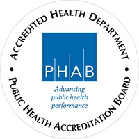 Logo showing Accreditation by the Public Health Accreditation Board