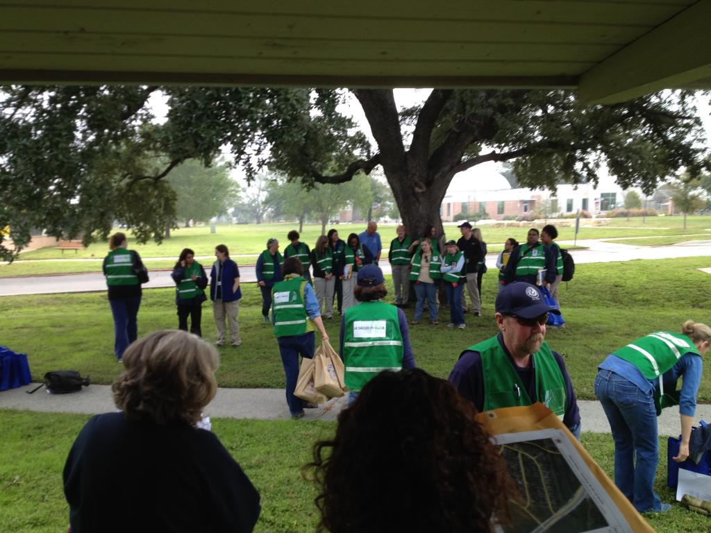 Members of the 2013 Halloween Floods CASPER mobilize.