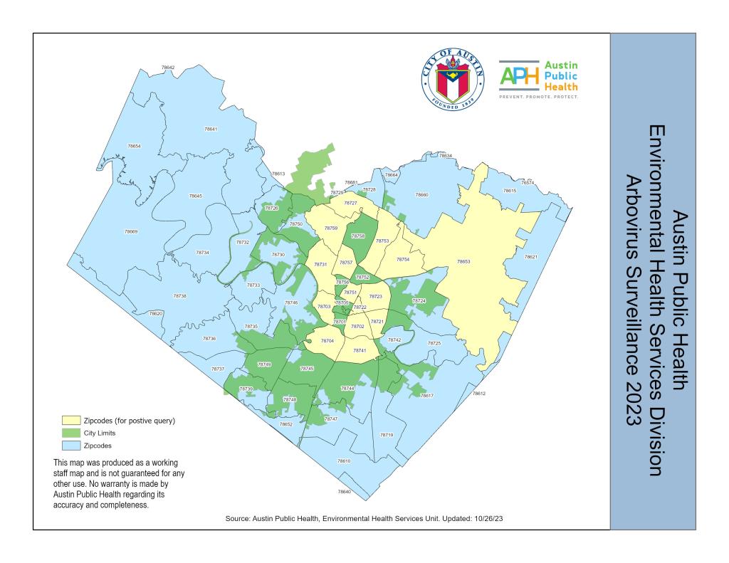 West Nile virus surveillance map October 26