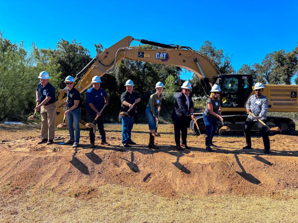 Left to Right: Mike Gerber, Council Members Alter & Velasquez, Mayor Kirk Watson, Dr. Liz Schoenfeld, Trey Salinas, Mandy DeMayo, David Gray 