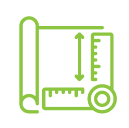 Icon of Map and measuring tools