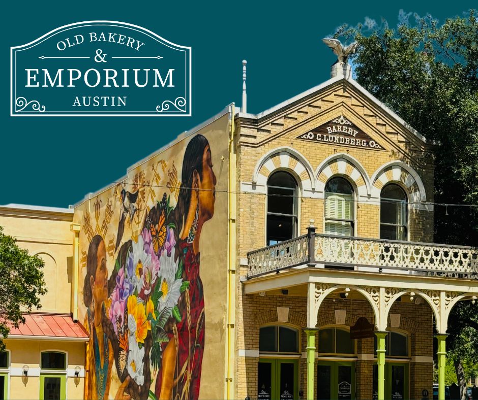 photo of historic building with mural on side