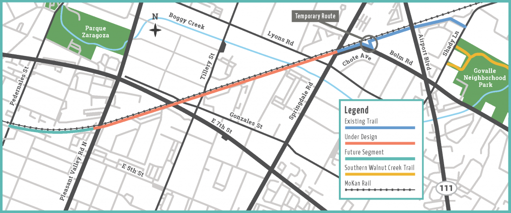 illustrated map of the project limits