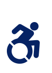 Icon for person in wheelchair
