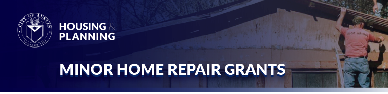 Minor Home Repair Grant header