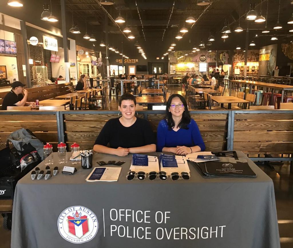 OPO staff members at tabling event