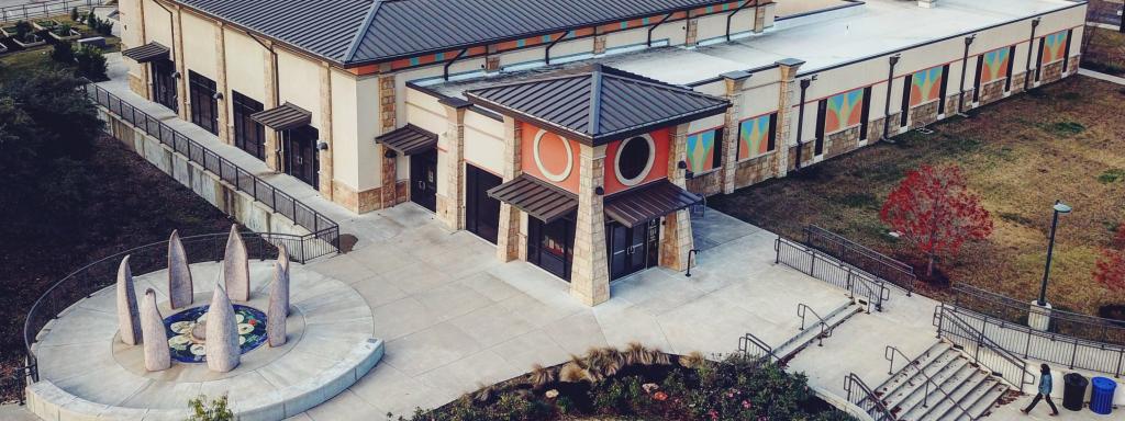 Aerial view of the Asian American Resource Center