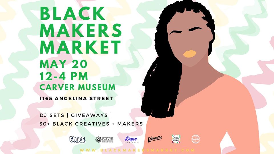 Flyer for Black Maker's Market Vendor Event