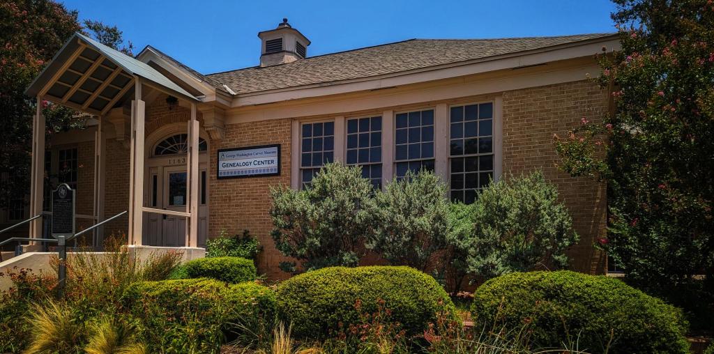 Front of the Carver Genealogy Center