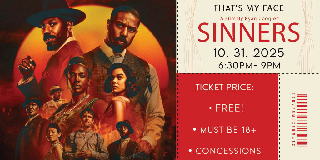 movie poster with studio artwork of SINNERS