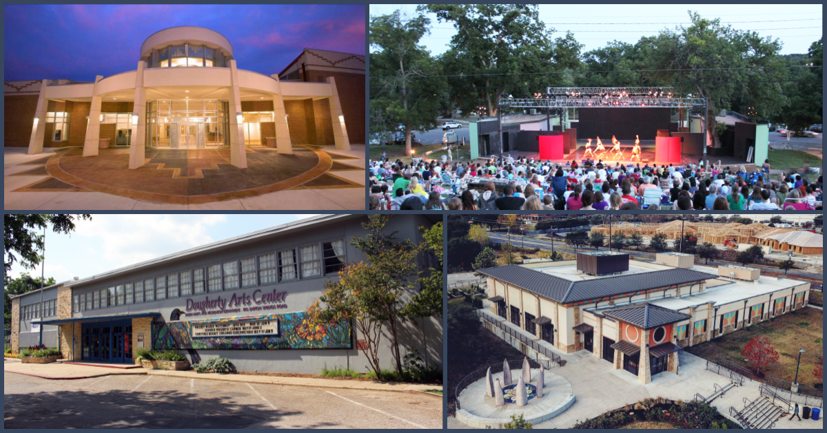 Carver Museum, Zilker Hillside Theater, Dougherty Arts Center and Asian American Resource Center