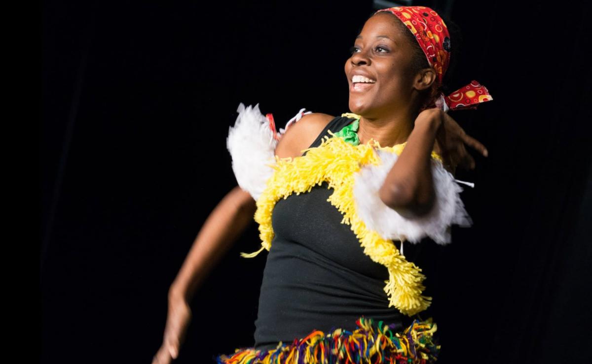 Image of dancer in "Dance Around The World" Planet Music performance. - Photo Courtesy Miklos Lorant