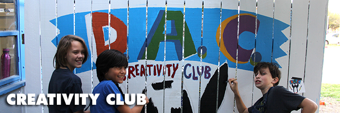 Creativity Club - kids painting mural