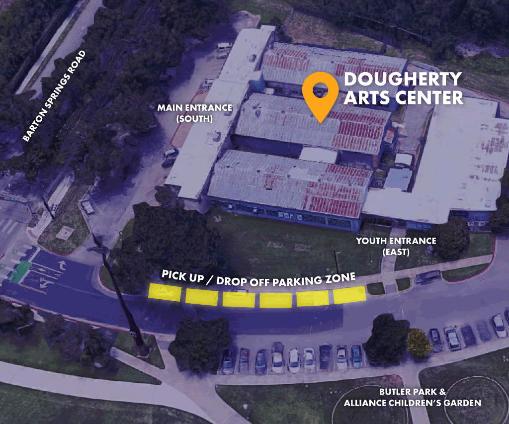 Summer Pick Up and Drop Off Zone picture diagram