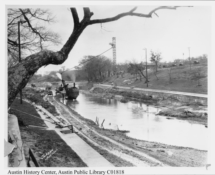 Flo with steam shovel in background, March 26, 1926