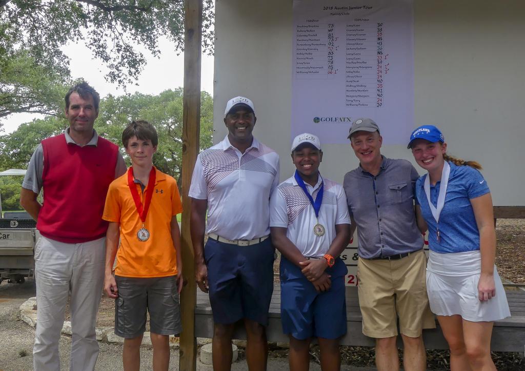 Parent/junior golf tournament winners