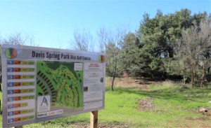 Map of Davis Spring Park Disc Golf Course