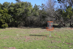 Basket on the Disc Golf Course