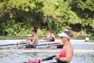 Rowers in a race